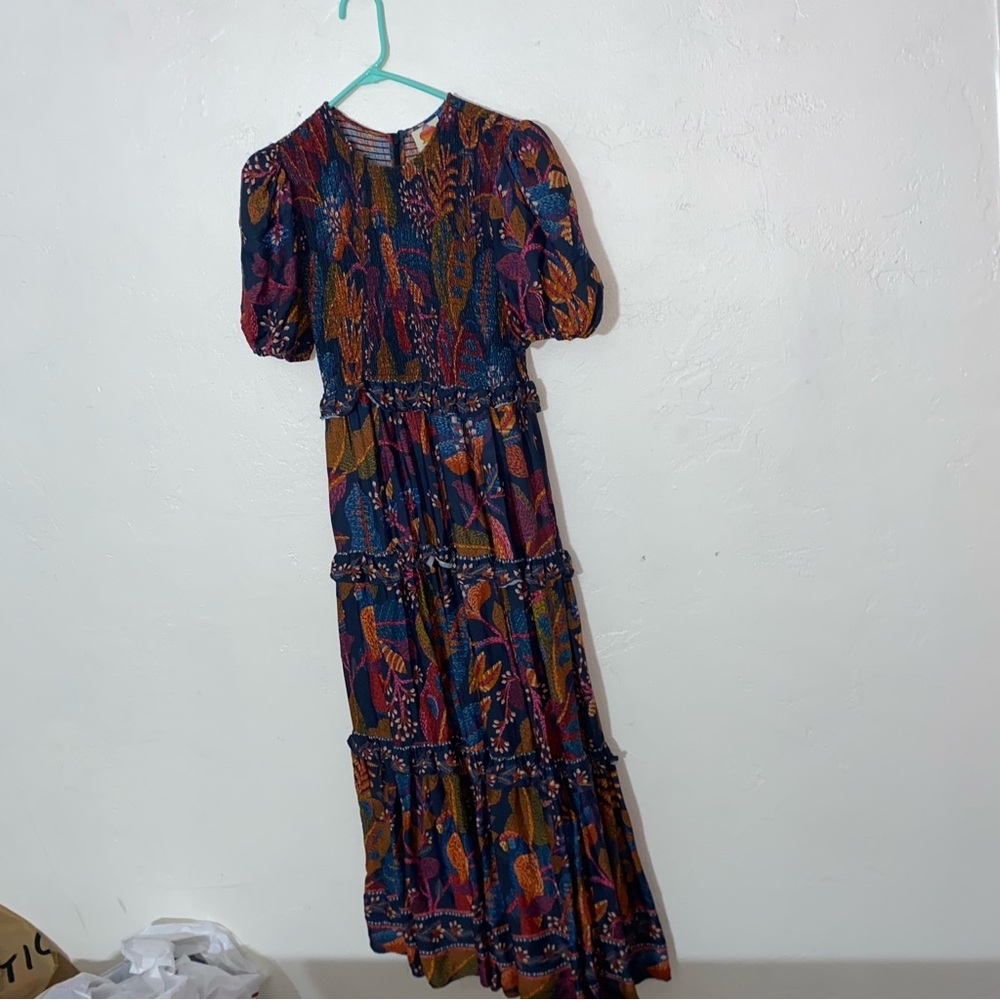 FARM Rio Navy Multicolor Floral Paisley Maxi Dress - Picture 9 of 16